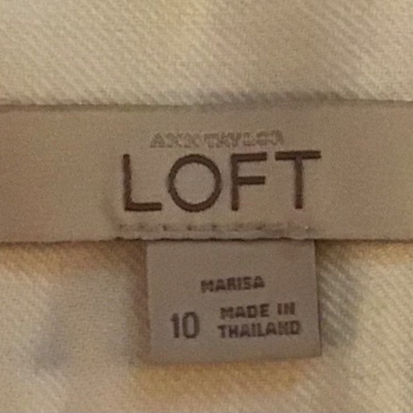 Loft white linen shorts - Picture 3 of 4